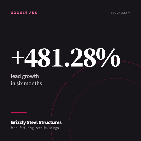 Grizzly Steel Structures: how Google Ads skyrocketed leads