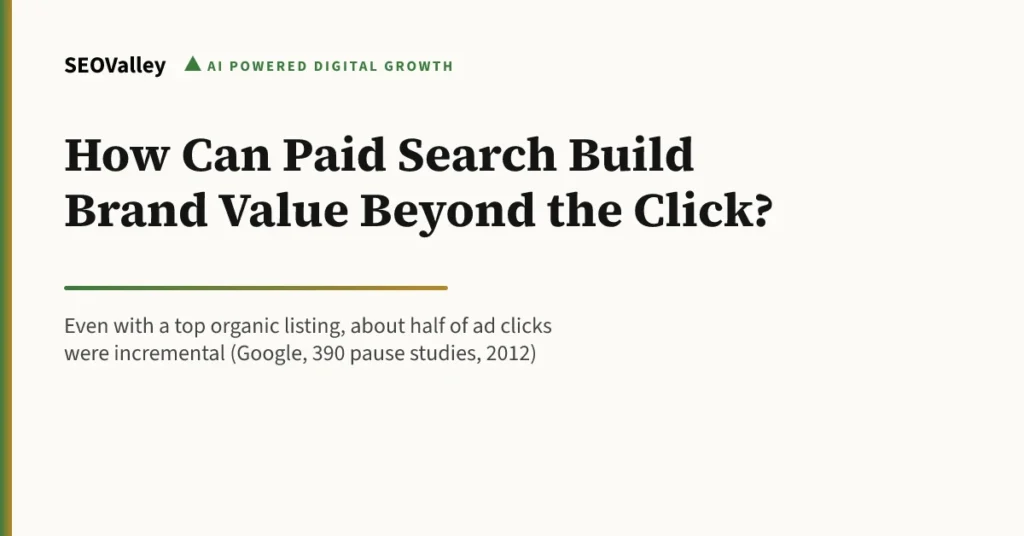 How Can Paid Search Build Brand Value Beyond the Click?