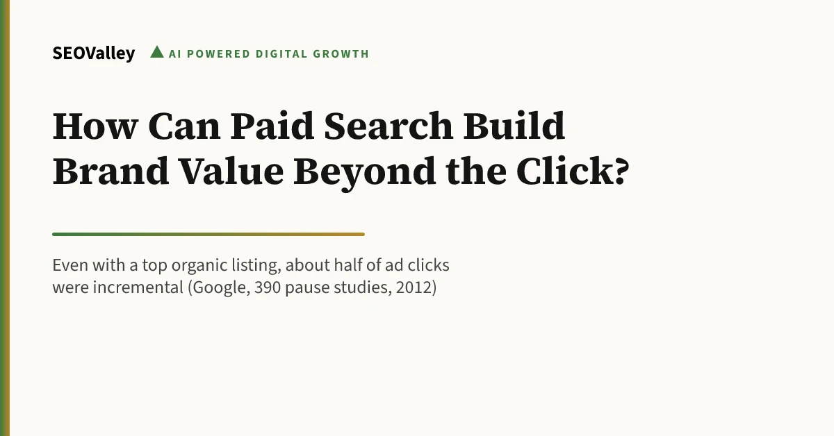 How Can Paid Search Build Brand Value Beyond the Click?